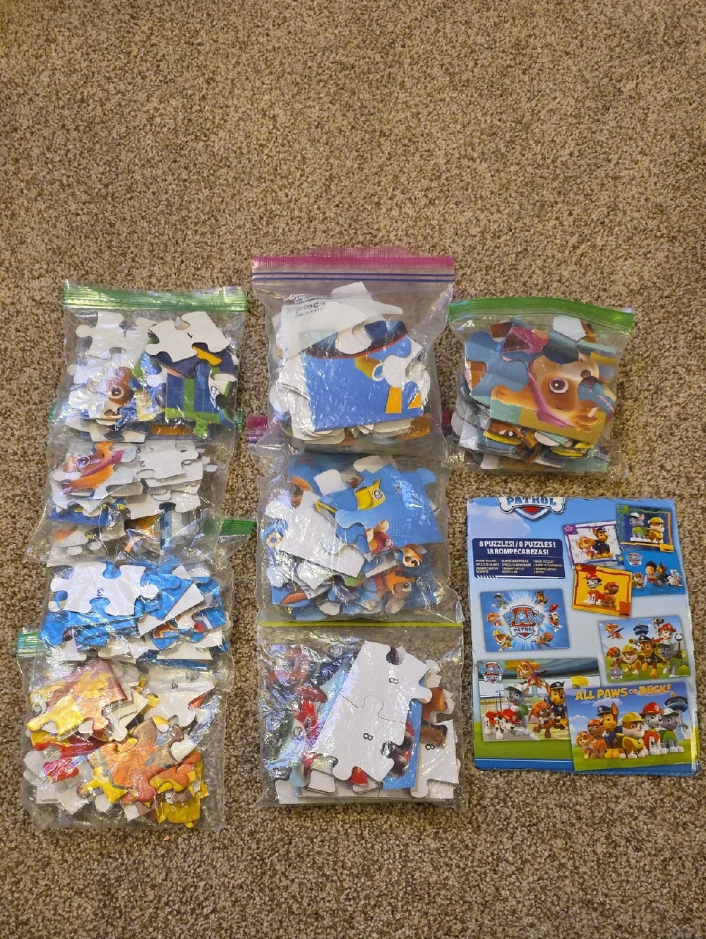 PAW Patrol Kids Puzzle Set - 8 Puzzles - PAW Patrol